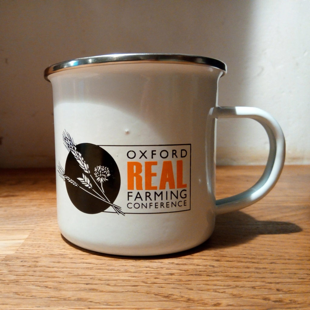 Oxford Real Farming Conference logo mug